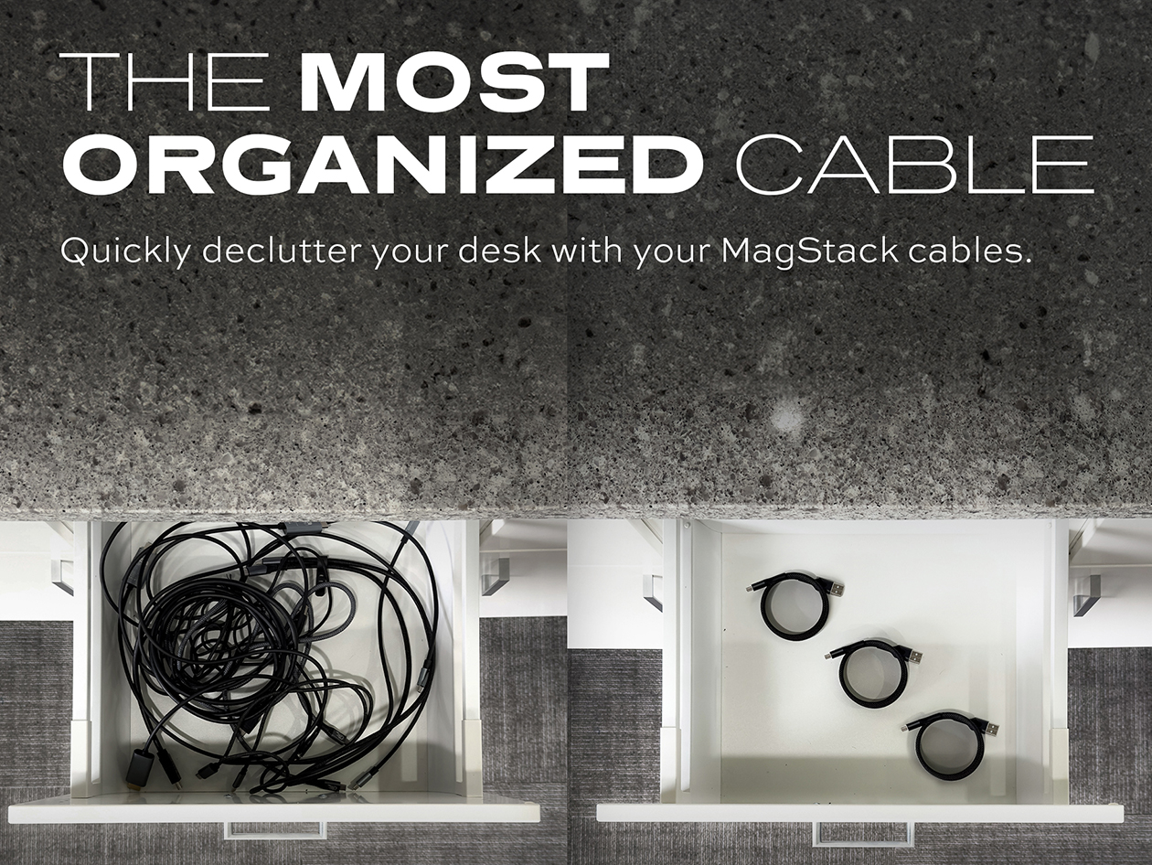 MagStack™ 6ft USB-A to USB-C Tangle-Free Magnetic Cables (4-Pack)