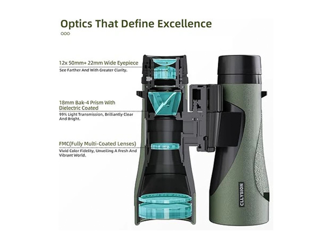 12X50 HD Binoculars with Phone Adapter (Refurbished)