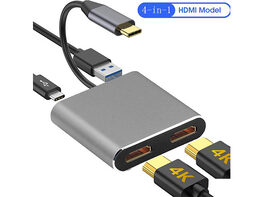USB-C to Dual HDMI Adapter + Hub