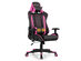 Goplus Massage Gaming Chair Reclining Racing Chair w/Lumbar Support and Headrest White - Pink