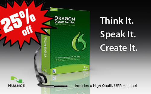 Dragon Dictate for Mac 3 (Physical Version)