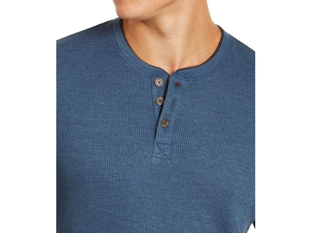 Club Room Men's Thermal Henley Shirt Wing Size Large