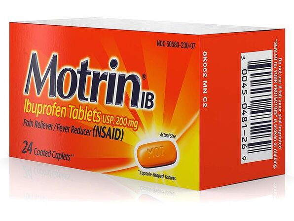 Motrin IB Ibuprofen Tablets For Fever Muscle Aches Headache And Back Pain Relief 200 