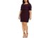 Connected Women's Plus Size Zigzag Sheath Dress Purple Size Small
