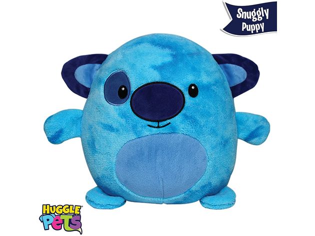 Ontel Huggle Pets Animal Cozy Hoodie Sweatshirt and Ultra Soft Plush Toy Puppy, Blue