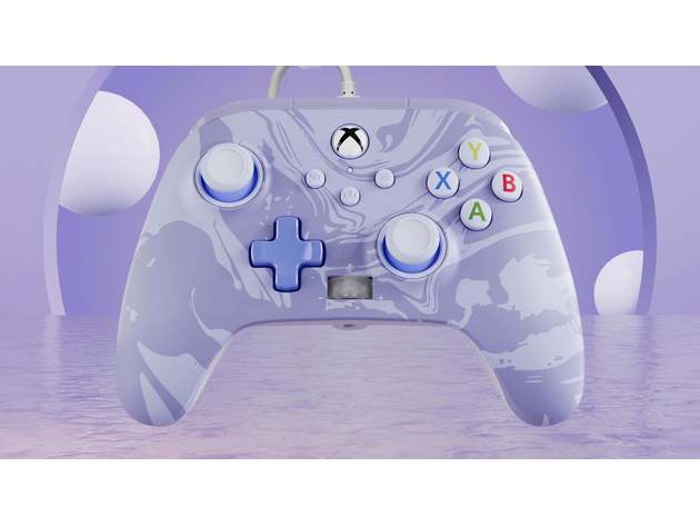 PowerA Enhanced Wired Controller for Xbox Series X|S Lavender Swirl (Refurbished)