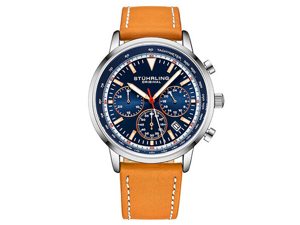 orange blue watch