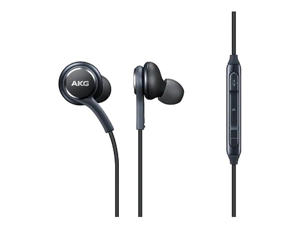 Samsung Stereo Headphones with Microphone for Galaxy S8, S9 Note 8 and 9 Designed by AKG Titanium Grey - Bulk Packaging