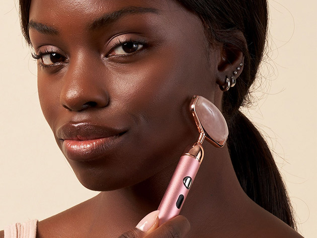 rose quartz roller vibrating Be Fraiche