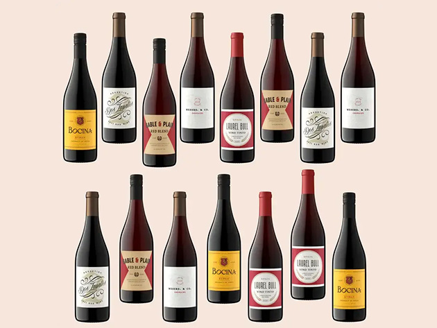 15 Bottles of Red Wine for Only $64 (Shipping Not Included)