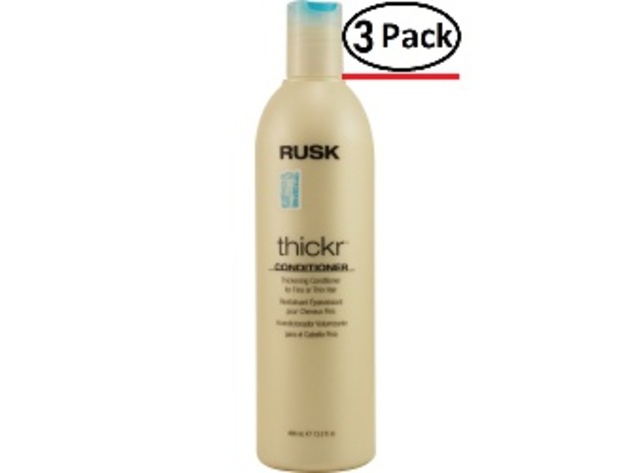 Rusk By Rusk Thickr Thickening Conditioner 13.5 Oz For Unisex (Package Of 3)