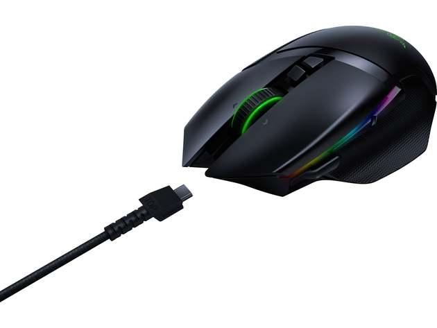 Razer Basilisk Ultimate Wireless Optical Gaming Mouse with HyperSpeed Technology and Charging Dock Black
