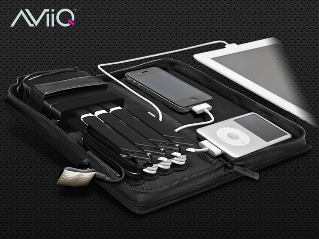 The AViiQ Portable Charging Station With Cable Rack System + FREE Shipping