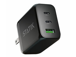 Statik® 65W GaN 3-Port Power Adapter