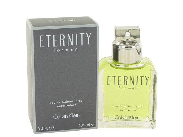 ETERNITY Eau De Toilette Spray 3.4 oz For Men 100% authentic perfect as a gift or just everyday use