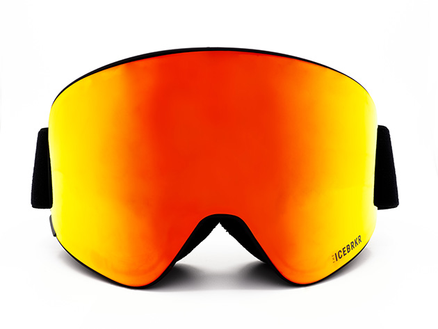 IceBRKR Bone Conduction REVO Ski Glasses (Yellow/Green) | Cracked