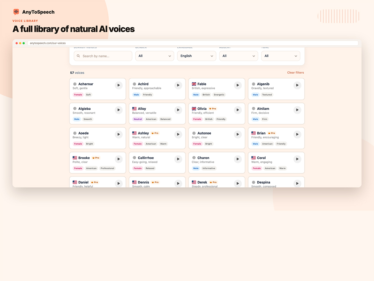 AnyToSpeech Standard Plan: Lifetime Subscription