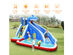 Costway Inflatable Water Slide shark Bounce House Castle Splash Water Pool Without Blower - Multicolor 