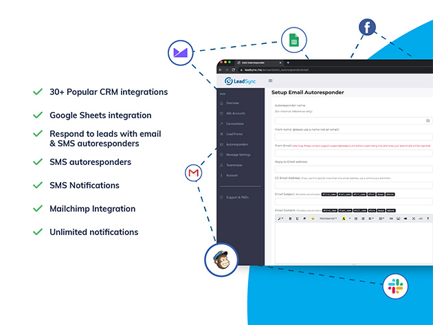  LeadSync Marketer Facebook Lead Ad Notifications: 3-Yr Subscription
