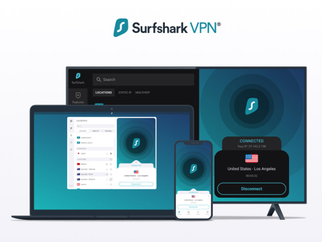 Surfshark One: VPN, Antivirus, Search, & Alert (2-Yr Subscription)