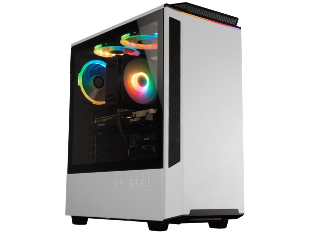 Periphio Metatron Prebuilt Gaming PC | Radeon RX 6600 (8GB) Graphics | Intel Core i5-12400F (4.4GHz Turbo) | 1TB M.2 NVME SSD | 16GB DDR4 RAM | Windows 11 Ready | WiFi + BT