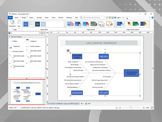 MyDraw Advance Diagramming Software: Perpetual License (With 3-Yr Updates)