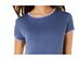 Ideology Women's Blanket-Stitch Drop-Hem T-Shirt Blue Size 2 Extra Large