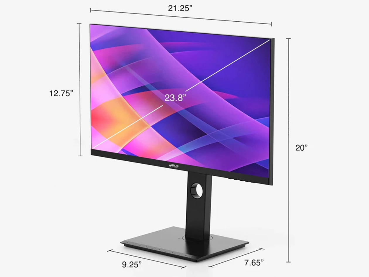 23.8" Rotatable FHD Desktop Monitor