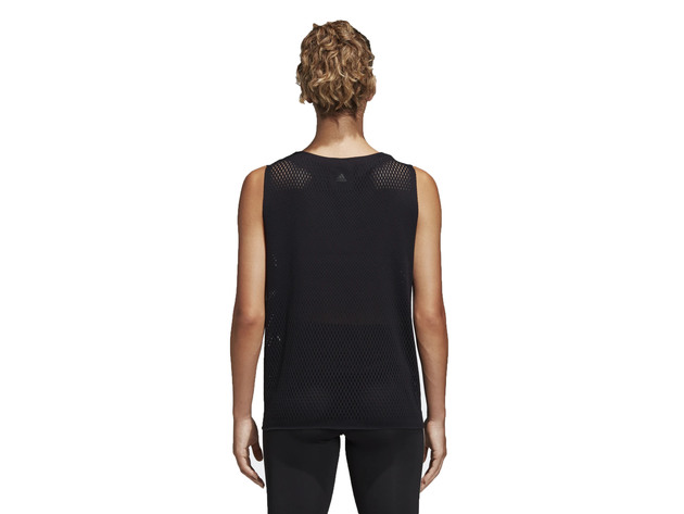 Adidas Women's  Warp Knit Training Tank Top Black  Size Large