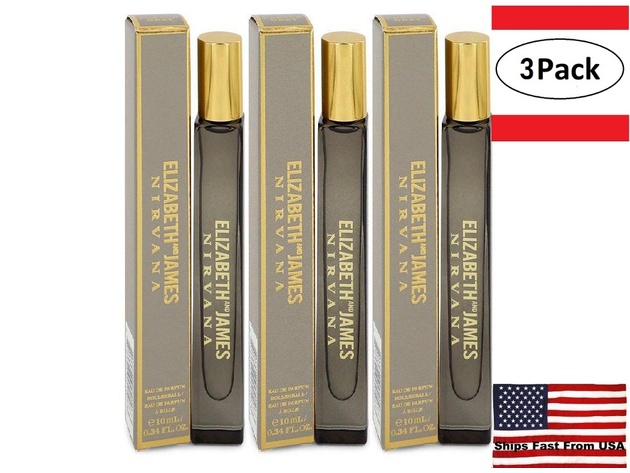 3 Pack Nirvana French Grey by Elizabeth and James Mini EDP Rollerball Pen .34 oz for Women StackSocial