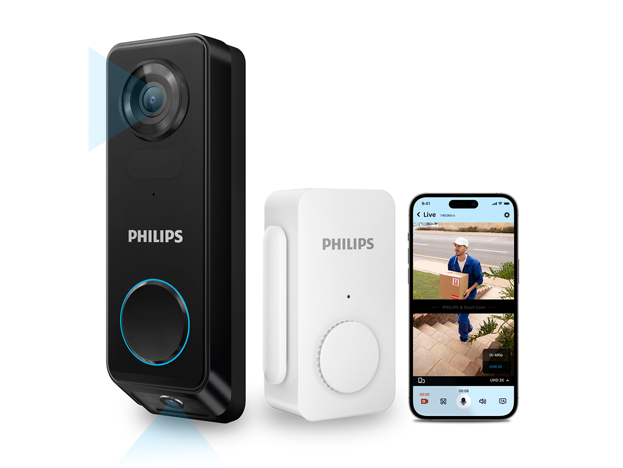 Philips 7000 Series 2K Dual-Cam Video Doorbell