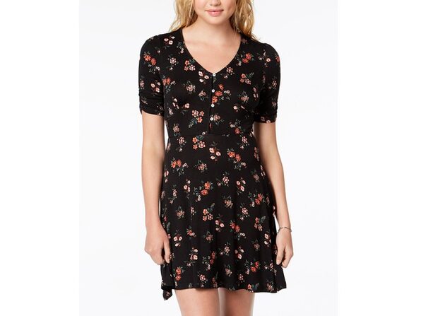 american rag black floral dress