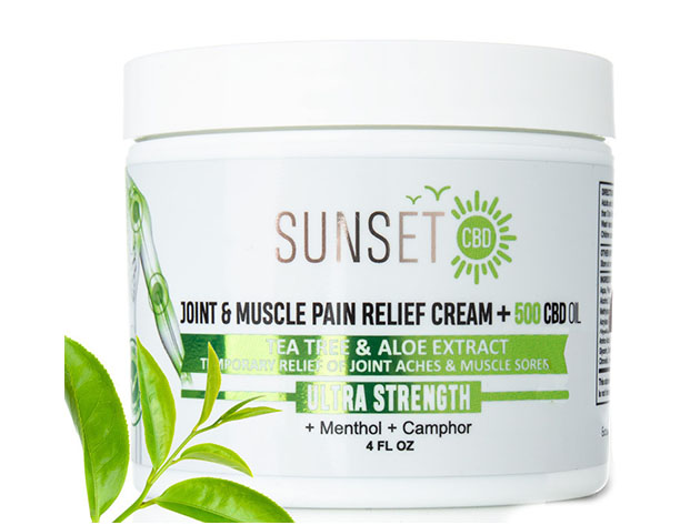 Sunset CBD Joint & Muscle Pain Relief Cream (500mg) | Joyus