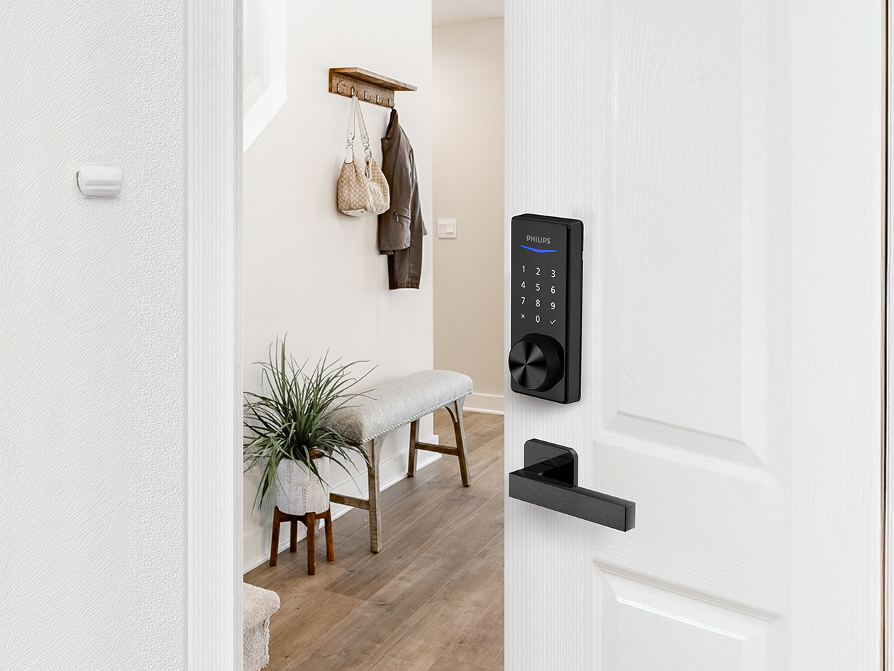 Philips 1000 Series Touchscreen Key-free Electronic Deadbolt (Matte Black)