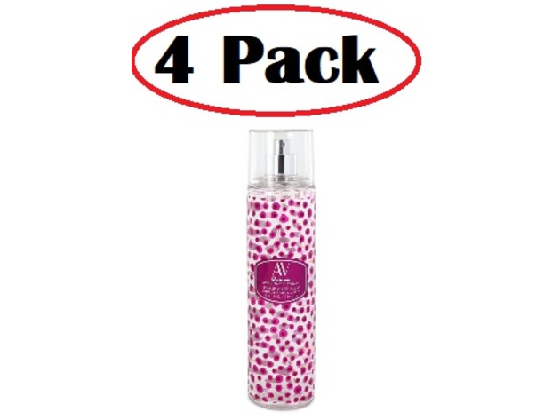 4 Pack of AV Glamour by Adrienne Vittadini Fragrance Mist Spray 8 oz