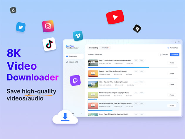 SurFast Video Downloader: Lifetime Subscription