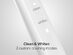 AquaSonic Icon Toothbrush with Magnetic Holder & Slim Travel Case (White)