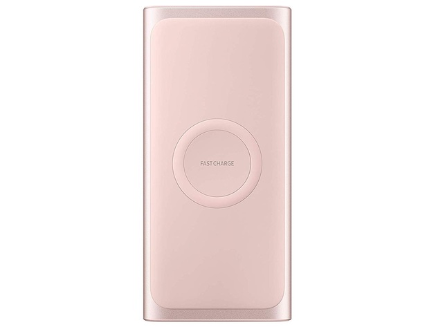 Samsung 2 in 1 Portable Fast Charge Wireless Charger and Battery Pack 10,000 mAh - Pink