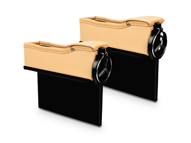 Leather Car Console Side Pocket Organizer: 1 Pair | StackSocial