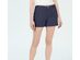 Maison Jules Women's Flat-Front Chino Shorts Navy Size 14