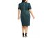 Calvin Klein Women's Plus Size Puff-Sleeve Faux-Suede Dress Green Size 20