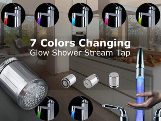 7 Colors Changing Glow Shower Stream Tap