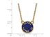 14K Plated Silver Alpha Xi Delta Small Enamel Necklace