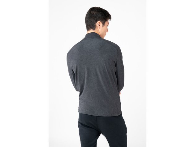Kyodan Mens Long Sleeve Top With Zipper - X-Large