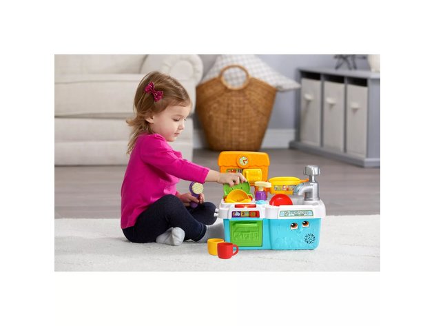 Leapfrog Scrub 'n Play Smart Sink Toy for Kids with Role-Play Clean-up Time, Match Size and Color, Multicolored (New Open Box)