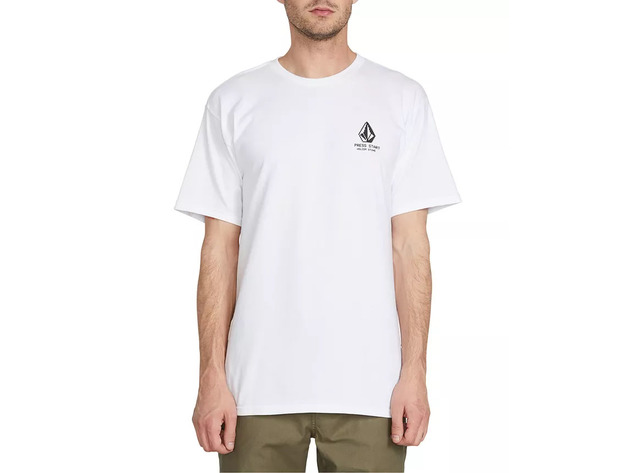 Volcom Men's Choose Your Player Graphic T-Shirt White Size Small