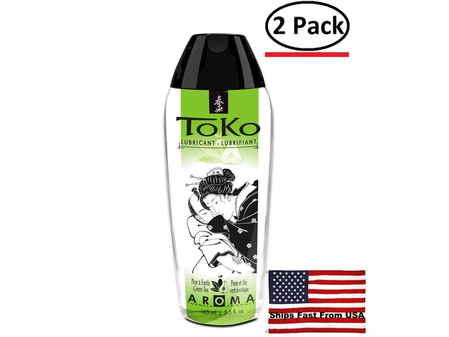 ( 2 Pack ) Toko Aroma Personal Lubricant - Pear & Exotic Green Tea - 5.5 Fl. Oz.