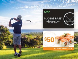 Nationwide Annual Golf Membership Player's Pass + $50 Restaurant.com eGift Card