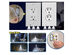 Outlet Cover with Built-In LED Night Light (Duplex/Rounded/5-Pack)