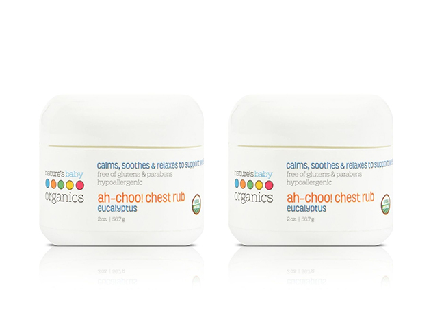 Nature's Baby Organics Organic Ah-Choo! Chest Rub Eucalyptus (2-Pack)